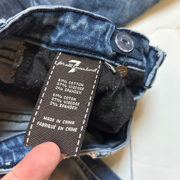 7 For All Mankind Girls Skinny Jeans 4T - Picture 4 of 6